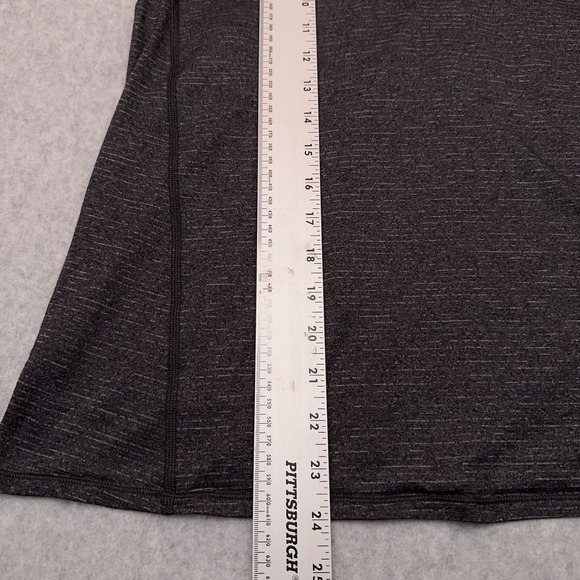 Lululemon Clip In Tank Top Womens 6 Gray Black Racerback Split Back Yoga Running - Picture 5 of 5